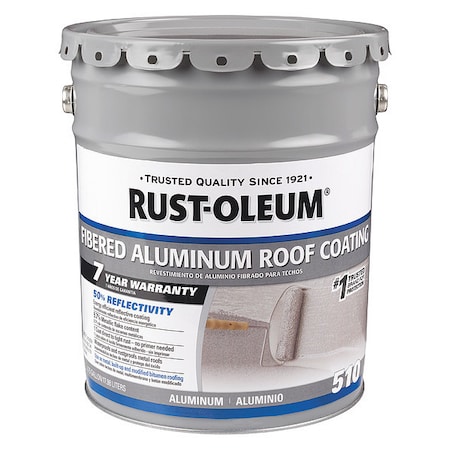 Rust-Oleum Aluminum Roof Coating, 4.75 gal 301997