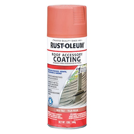 Rust-Oleum Weather Resistant Coating, Red Tile, Unfinished, Oil, 12 Oz 313815