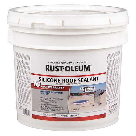 Rust-Oleum Roofing Sealant, Solvent Base, 3.3 gal 339670