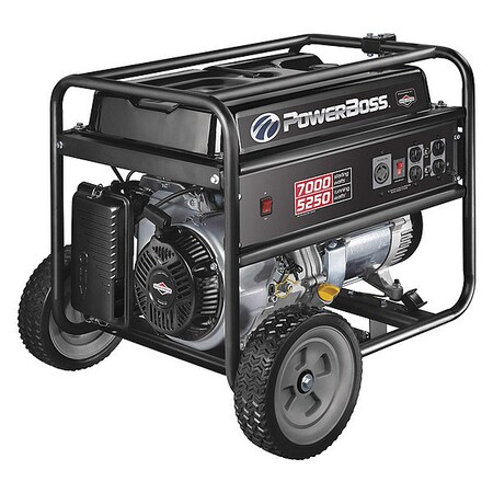 Briggs & Stratton Portable Generator, Gasoline, 5,250 W Rated, 7,000 W Surge, Recoil Start, 120/240V AC, 43.8/21.8 A 30756