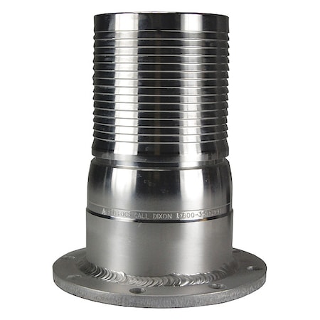 Dixon Barbed Hose Fitting, Hose ID 4", N/A ATTFST40CS