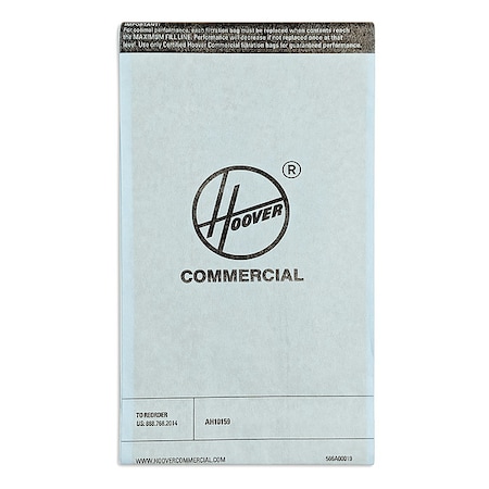 Hoover Commercial Vacuum Bag, 10 PK AH10159