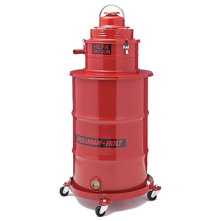 Pullman-Holt Shop Vacuum, 55 gal, 2 hp 102 BIG RED