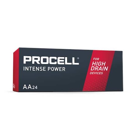 Procell Procell Intense AA Alkaline Battery, 1.5V DC, PK24 PX1500