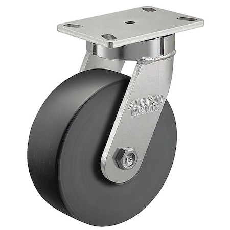 Albion 10" X 3" Non-Marking Nylon Tronix Swivel Caster, No Brake, Loads Up To 4100 lb 310NX10528S