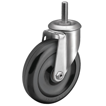 Colson 3" X 1-1/4" Non-Marking Polyolefin Swivel Caster, No Brake, Loads Up To 200 lb 2.03354.52