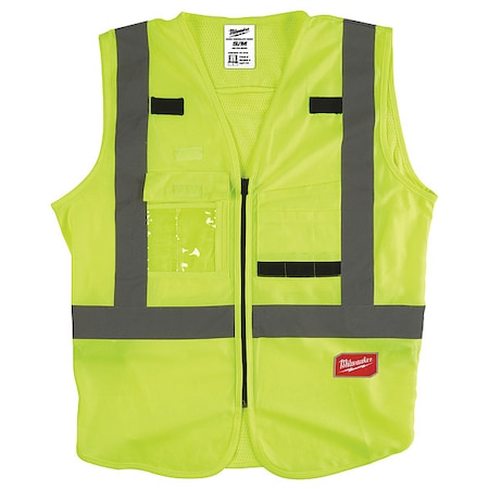 Milwaukee Tool Class 2 High Visibility Yellow Safety Vest - S/M 48-73-5021