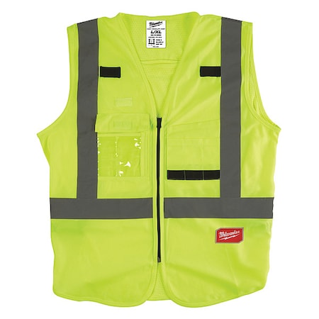 Milwaukee Tool Class 2 High Visibility Yellow Safety Vest - 2XL/3XL (CSA) 48-73-5063