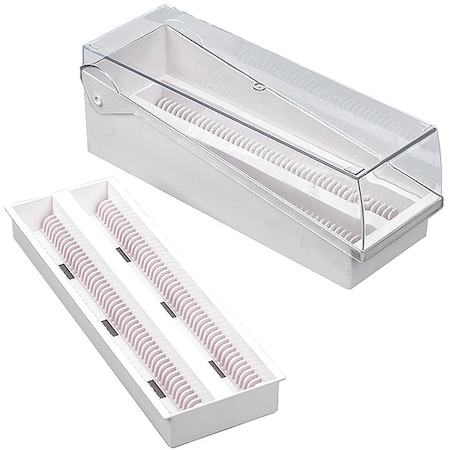 Globe Scientific Microscope Slide Box, Blue 513250B-1