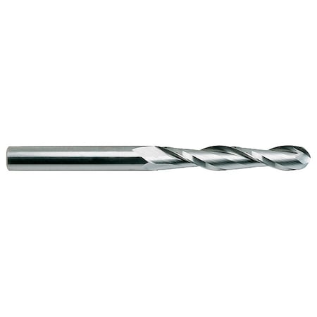 Yg-1 Tool Ball End Mill, Single End, 5/8", Carbide 50595