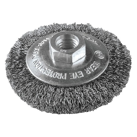 Makita 3-3/8" Crimped Wire Bevel Brush, 5/8"-11 A-98647