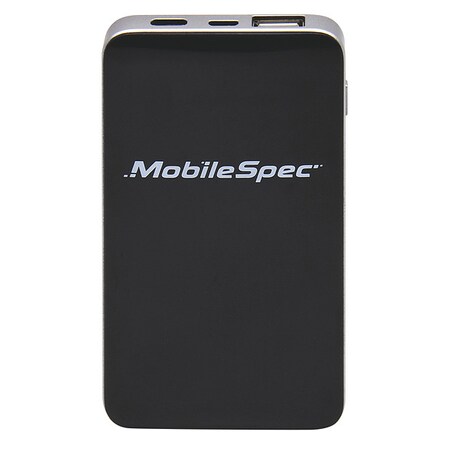 Mobilespec Rechargeable Power Bank, 8.80" H, Black MBS02102