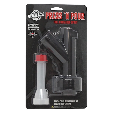 Garageboss Rigid Spout, Plastic, Black, 2.5 in Dia. GB410