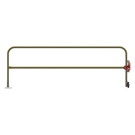 Garlock Safety Systems Floor Mounted Swing Gate, Red 301540