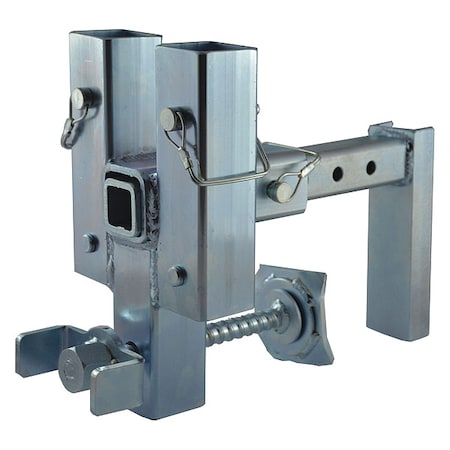 Garlock Safety Systems Guard Rail Mounting Bracket, 14" L, Silver 425-001-601