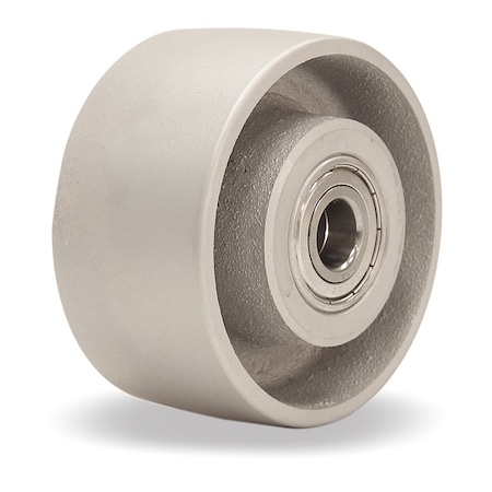 Zoro Select Caster Wheel, 4"dia, 800 lb, Silver W-420-HMB-1/2