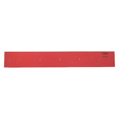 Tennant Side Squeegee Blade, Rubber, Red 1213211