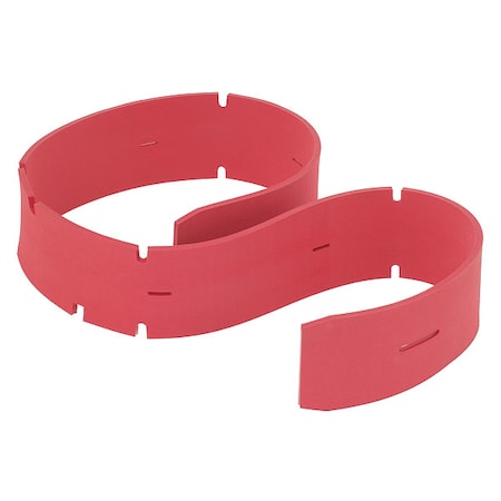 Tennant Front Squeegee Blade, Premium Rubber, Red 1207086