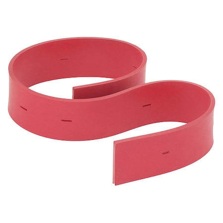 Tennant Rear Squeegee Blade, Rubber, Red 1207087