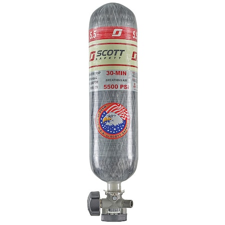 3M Scott SCBA Cylinder, 5500 psi, 30 min., Filled 200930-01