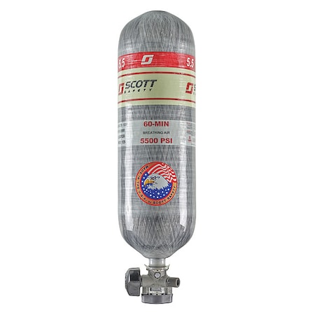 3M Scott SCBA Cylinder, 5500 psi, 60 min., Filled 200972-01