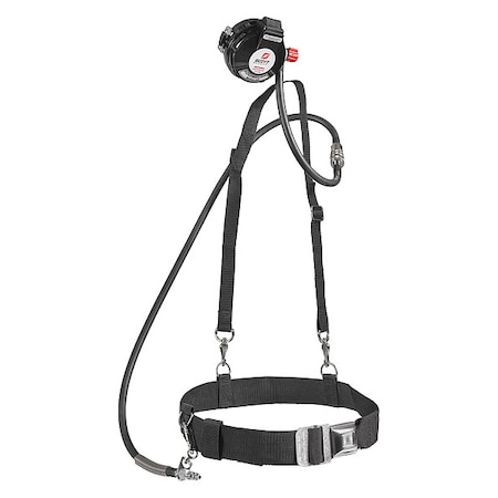 3M Scott Airline Respirator, For Facepiece/Hose, Includes: Harness, (2) Quick Connect Schrader Fittings 804386-62