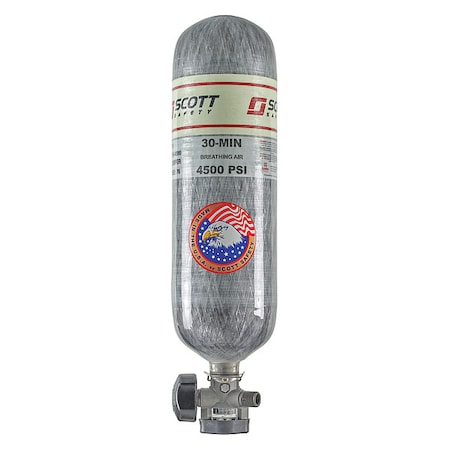 3M Scott SCBA Cylinder, 4500 pis, 30 min., Filled 804721-35