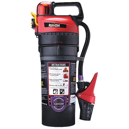 Rusoh Reloadable Fire Extinguisher, 6.5 lb Capacity, Class BC , UL Rating40B:C 13 sec, Discharge Time: 0930002