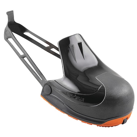 Gaston Mille Overshoes, Composite Toe, 1 1/2 in Height, Slip On Closure, Slip Resistant Sole, Black, M MLPC-M