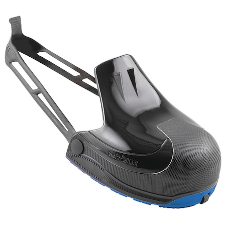 Gaston Mille Overshoes, Composite Toe, 1 1/2 in Height, Slip On Closure, Slip Resistant Sole, Black, L MLPC-L