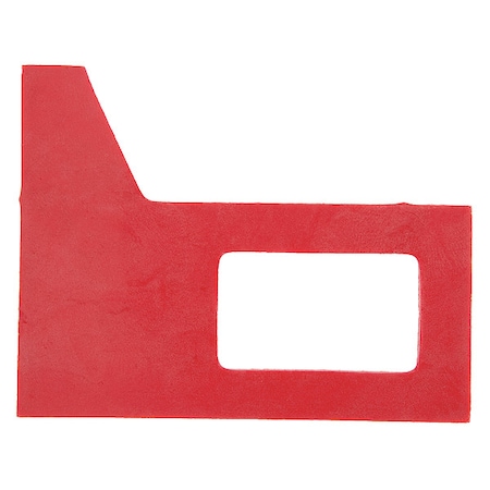 Tennant Squeegee Gasket, 3 3/8 in L, Rubber 83874