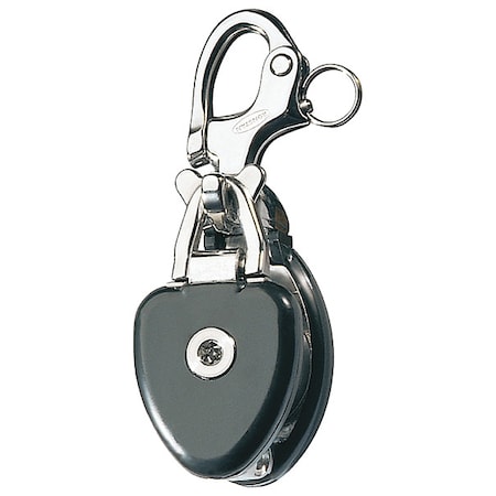 Zoro Select Snatch Block, Wire Rope, 5/8 in Max Cable Size, 2,980 lb Max Load, Powder Coated RF6730