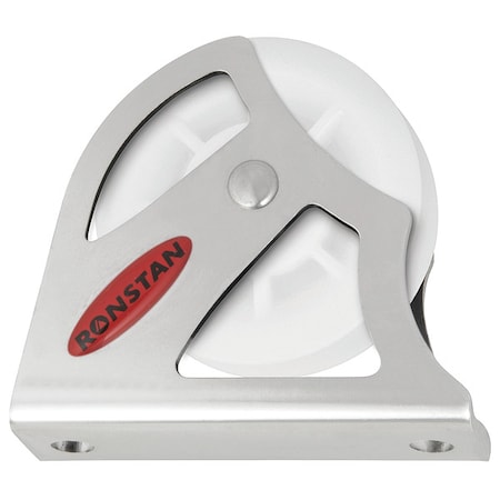 Zoro Select Pulley Block On Plate, Fibrous Rope, 1/2 in Max Cable Size, 1,650 lb Max Load, None RF51171