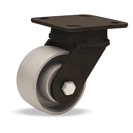 Hamilton Plate Caster, Swivel, Iron, 5 5/8"H S-WHK-4HMB-H4SL-FB