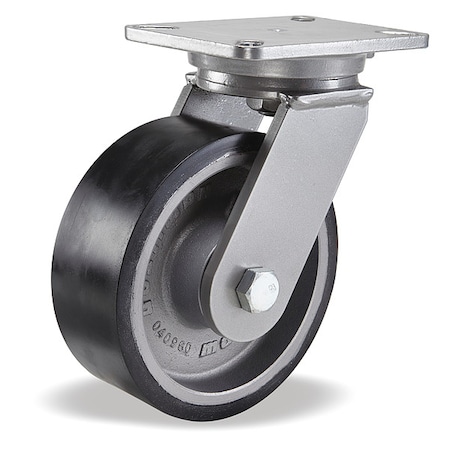 Hamilton PlateCaster, Swivel, Polyurethane, 10 1/2"H S-CH-83DB70-4SL-FB
