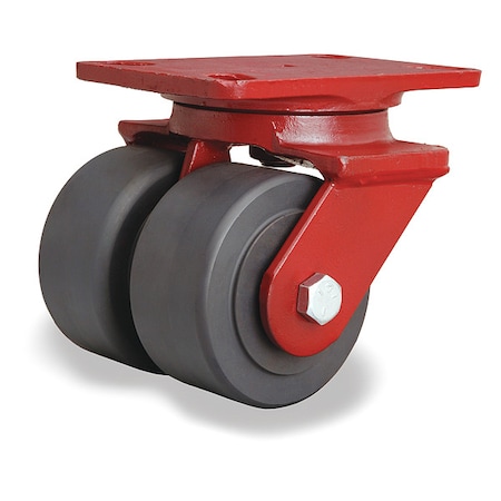 Hamilton Plate Caster, Swivel, Nylon, 5 5/8"H S-HS2-4NYB-4SL-2FB