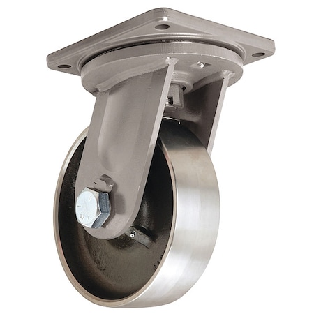 Hamilton Plate Caster, Swivel, Steel, 13"H S-MD-103FST-4SL-HCB