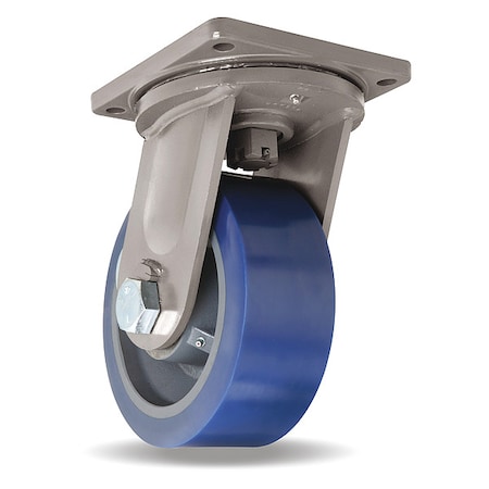 Hamilton Plate Caster, Swivel, Polyurethane, 13"H S-MD-104SYT-4SL-HCB