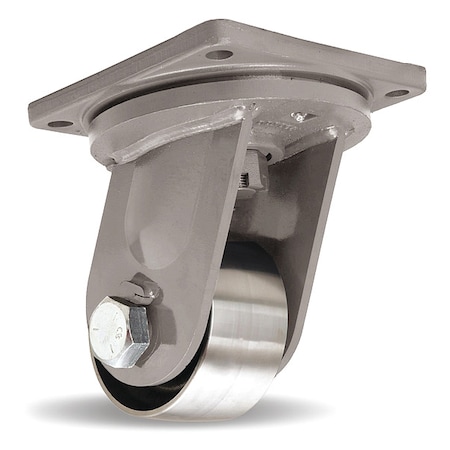 Hamilton Plate Caster, Swivel, Steel, 10"H S-MD-63FST-4SL-HCB