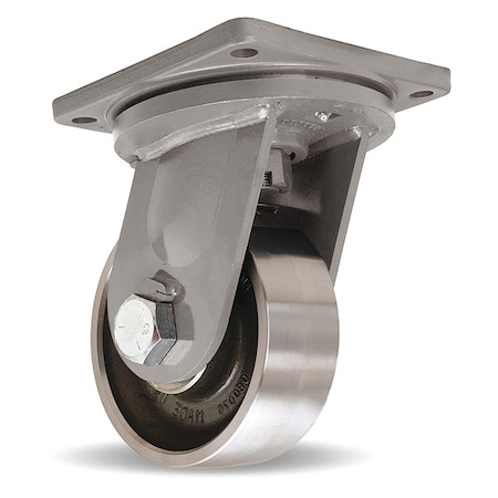 Hamilton Plate Caster, Swivel, Steel, 11"H S-MD-83FST-4SL-HCB