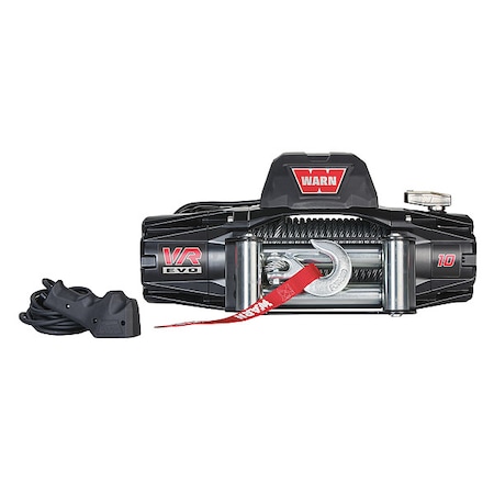 Warn Electric Winch, 12VDC, 10, 000 lb. Capacity, Motor HP: 6.5 103252