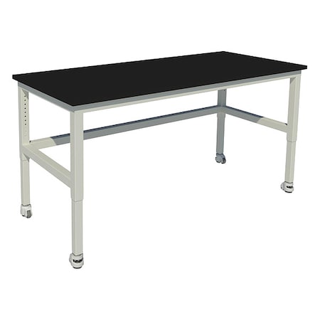 INSTOCK Adjustable Table, 2000 lb. Cap., 84"W, 24"D GRHD-8424-HCAP