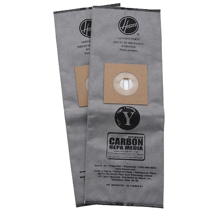 Hoover Vacuum Bag, 2 PK AH10165