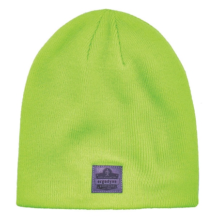 Ergodyne Knit Beanie, Over the Head, Universal, Lime 6812