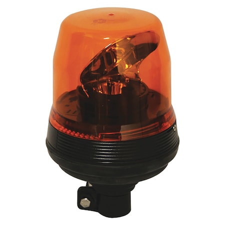 Ecco Rotating Beacon, Amber, Pedestal, 6" dia. EB7810A