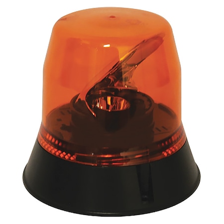 Ecco Rotating Beacon, Amber, Permanent, 6" dia. EB7813A