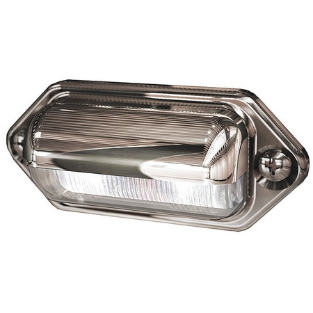 ECCO License Plate Light, LED, 2-1/16" L, Silver EW0206