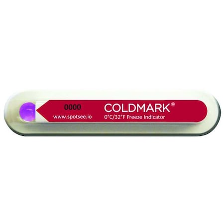 Coldmark Temperature Indicating Label, Red, PK100 CM 0/32