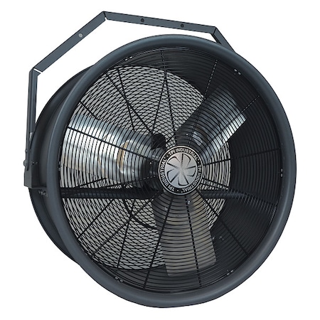 Fostoria High-Velocity Industrial Fan, 28 in Blade Dia, 3 Blades, 1 Speeds, 480V AC, 35 1/8 in W HV-30-480V-3