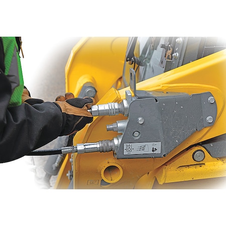 Fisher Quick Coupler Kit, Steel, Black, 1" L, 8" H 57893